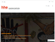 Tablet Screenshot of humanitarianhealthethics.net